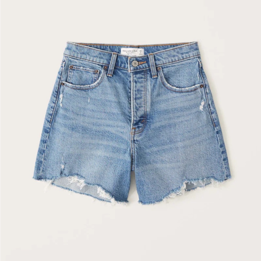 Abercrombie high rise dad shorts